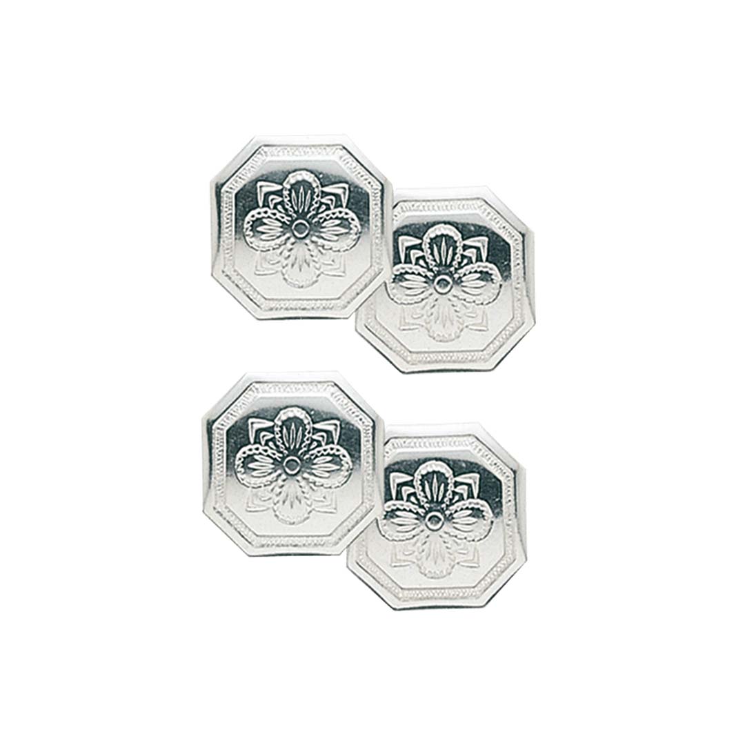 Sylvsmidja, Mansjettknapper Nedre Buskerud doble i 830 hvitt sølv