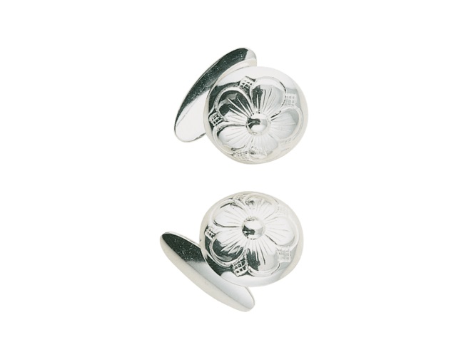 Sylvsmidja, Mansjettknapper i 830 hvitt sølv