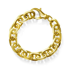 Anker armbånd i forgylt 925 sølv 11,85 mm, 21 cm