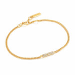 Ania Haie, Armbånd i forgylt 925 sølv med zirkonia