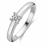 Ti Sento, Solitaire ring i 925 sølv med zirkonia