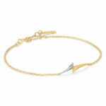 Ania Haie, Armbånd i forgylt 925 sølv med piler, tofarget